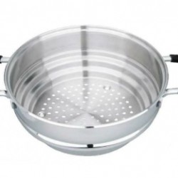 PENTOLE MONETA ETNEA CASSERUOLA 28CM 2M MAN.INOX